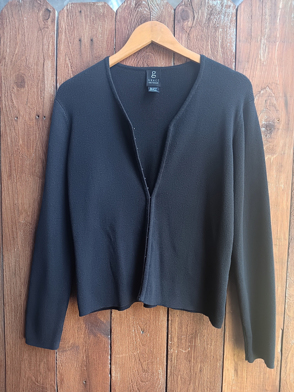 Grace Elements Black Women’s Cardigan Sweater
